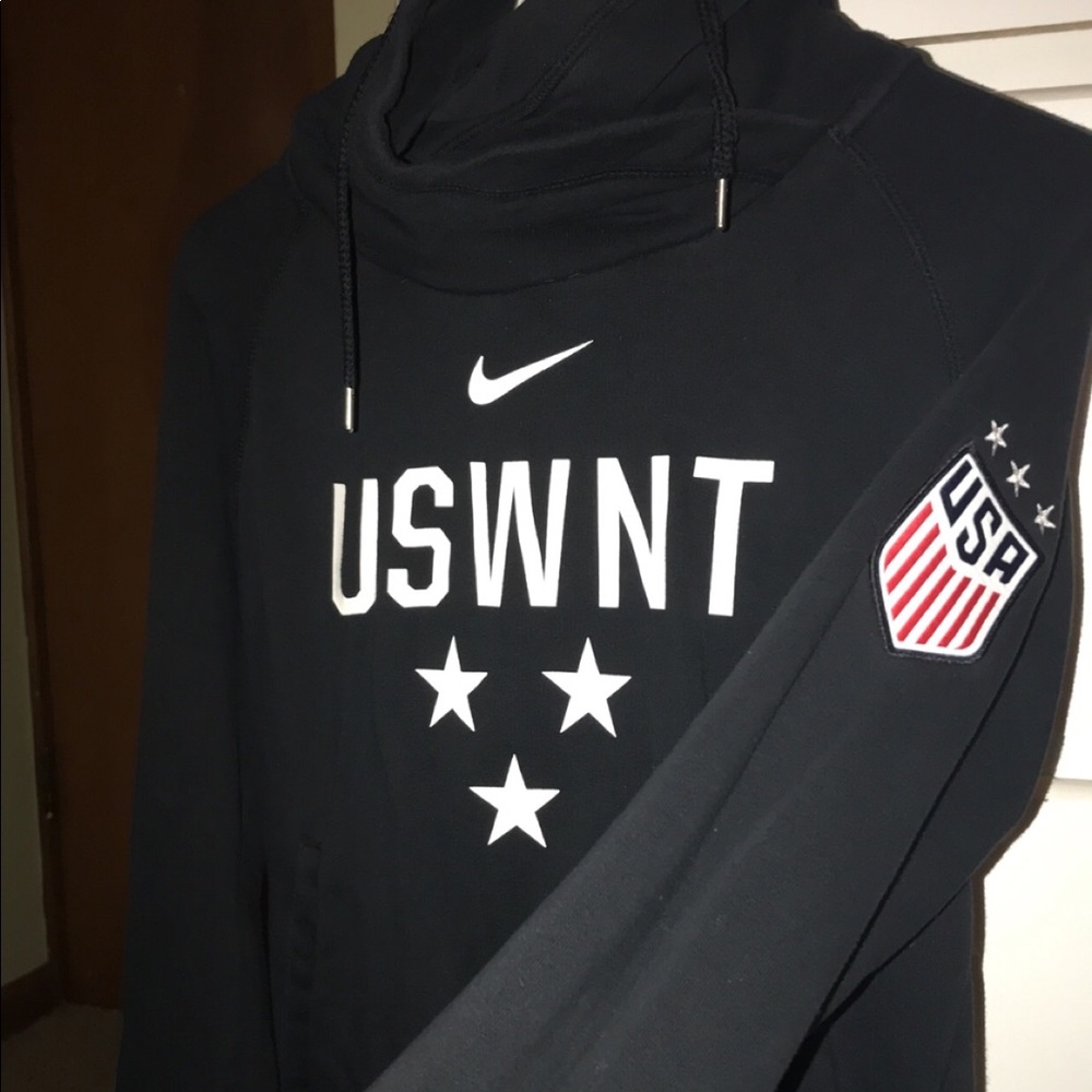 USWNT Nike Sweater Womens Soccer Funnel Hoodie